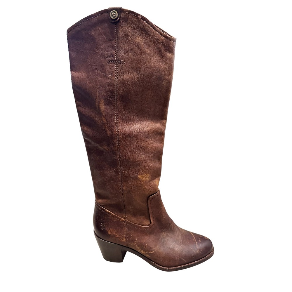 Frye Jolene Pull-On Knee High‎ Boot brown size 6 NEW $378